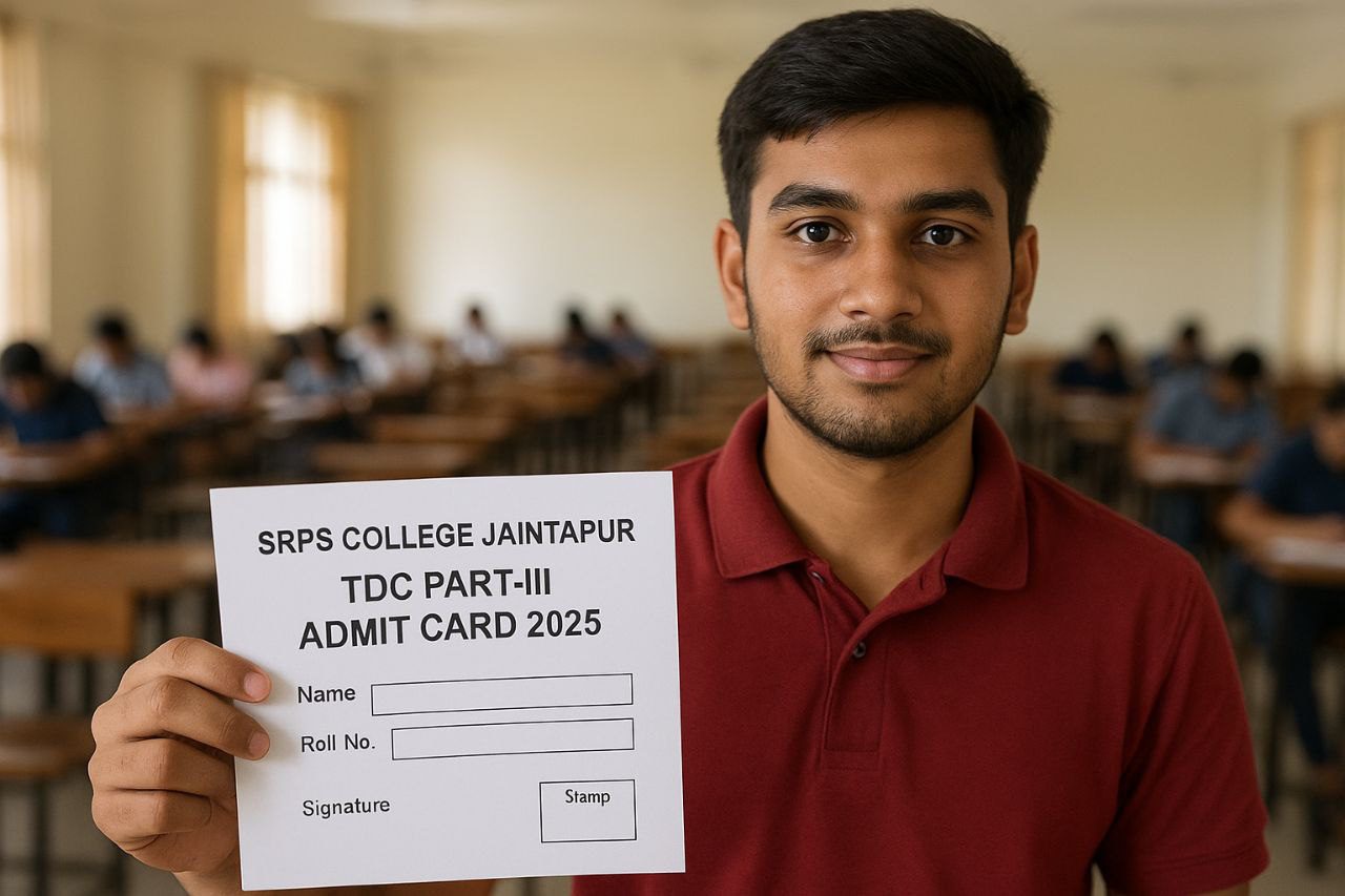 SRPS College Jaintapur TDC Part-III Admit Card 2025 Download link