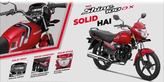 Honda Shine 100 DX Launched in India – Price, Features, and Full Specs (August 2025)
