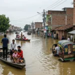 बाढ़ का कहर मुजफ्फरपुर में कोसी नदी के उफान से हालात गंभीर
